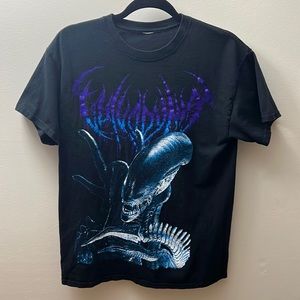 Vulvadynia Band Deathcore Alien T shirt Size Medium